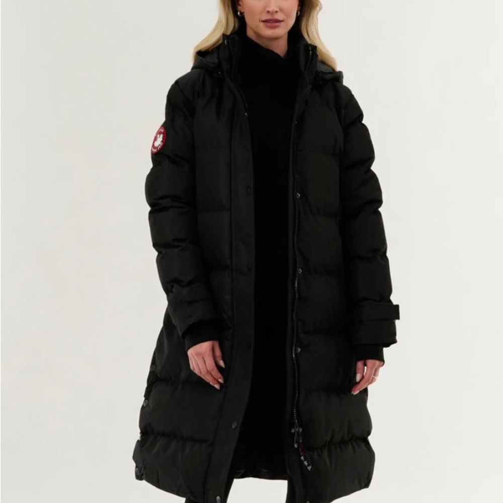 Canada Weather Gear Quilted Maxi Parka Jacket - Black. New with Tags